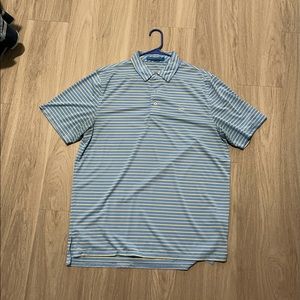 Blue/yellow southern tide polo size L